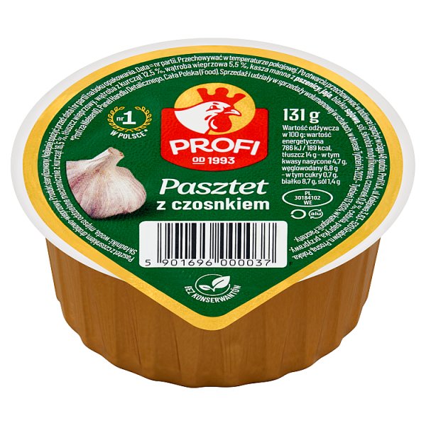 Profi Pasztet z czosnkiem 131 g