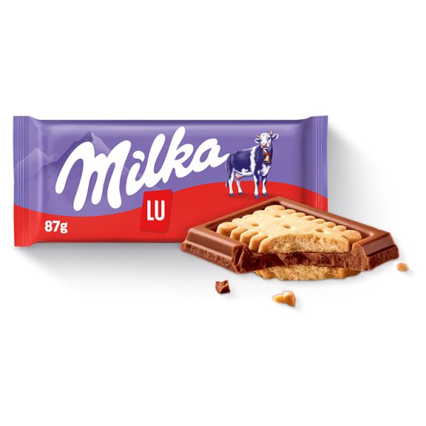 Milka Czekolada mleczna z ciasteczkami 87 g