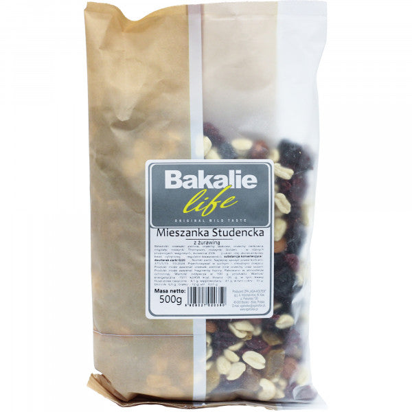 Mieszanka studencka Life z żurawiną