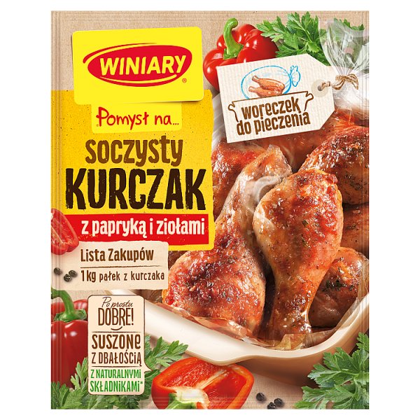 Winiary Pomysł na... Soczysty kurczak z papryką i ziołami 28 g