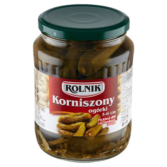 Rolnik Ogórki korniszony 3-6 cm 680 g