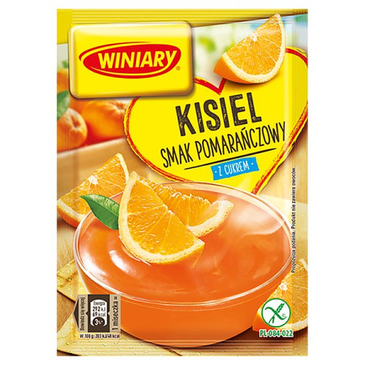Winiary Kisiel z cukrem smak pomarańczowy 77 g
