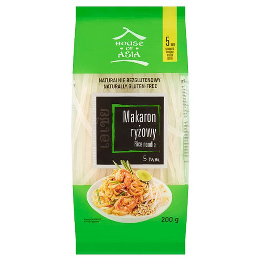 House of Asia Makaron ryżowy 5 mm wstążki 200 g