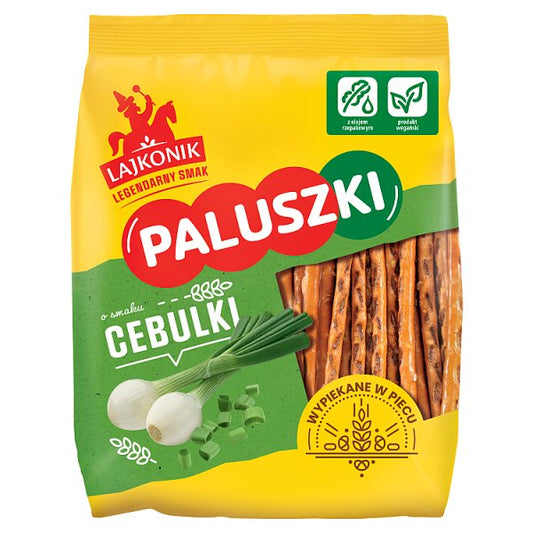 Lajkonik Paluszki o smaku cebulki 150 g