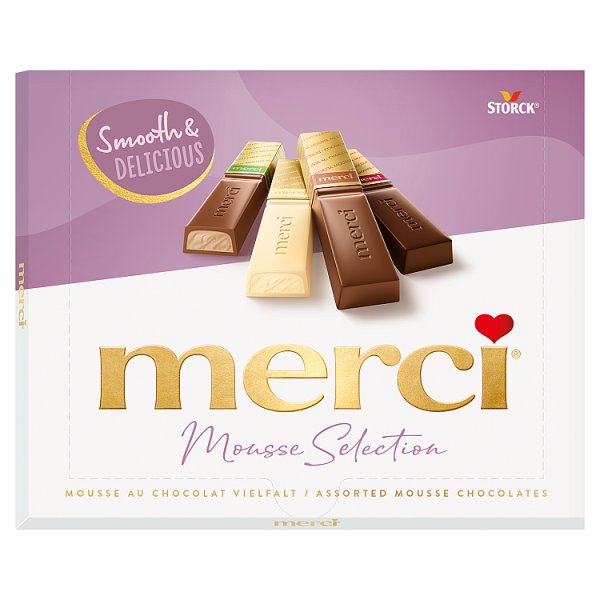 merci Mousse Selection Kolekcja czekoladek z musem 210 g (20 sztuk)