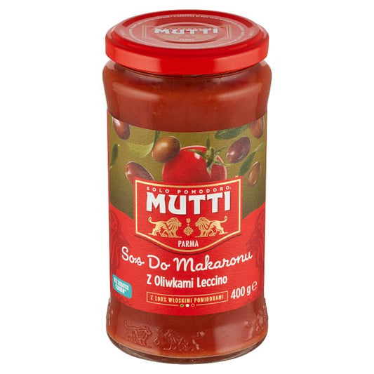 Mutti Sos do makaronu z oliwkami leccino 400 g