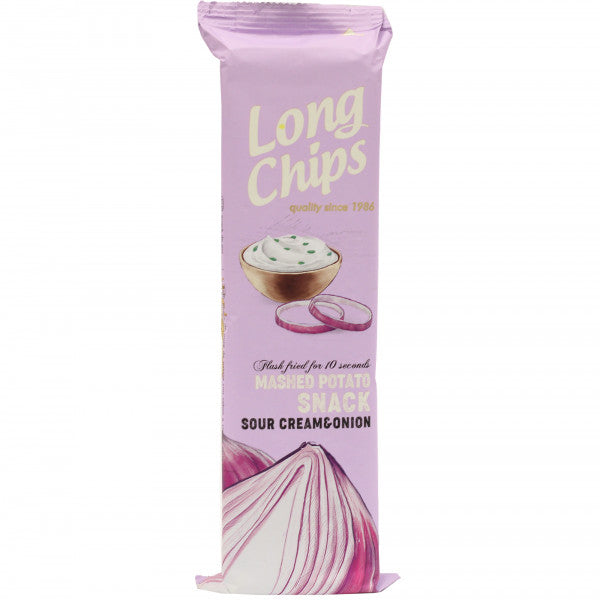 Chipsy Long Chips ziemniaczane śmietana & cebulka