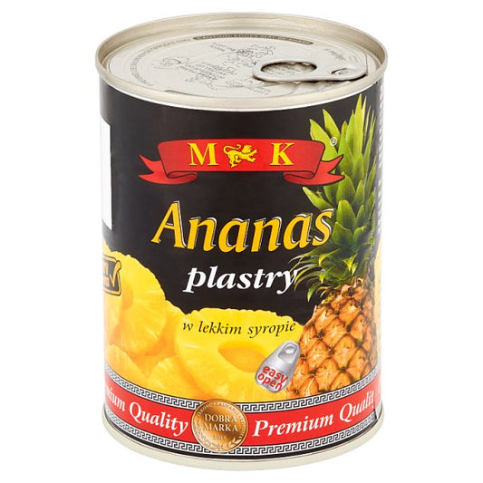 MK Ananas plastry w lekkim syropie 565 g