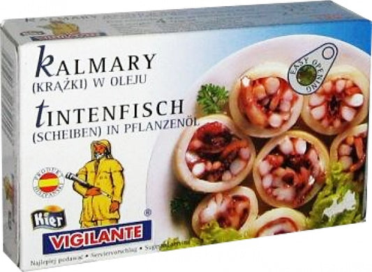 Kalmary krążki w oleju